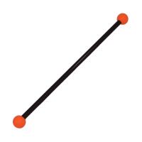 Magnetic baton orange
