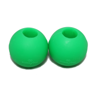 Green Poi knobs 